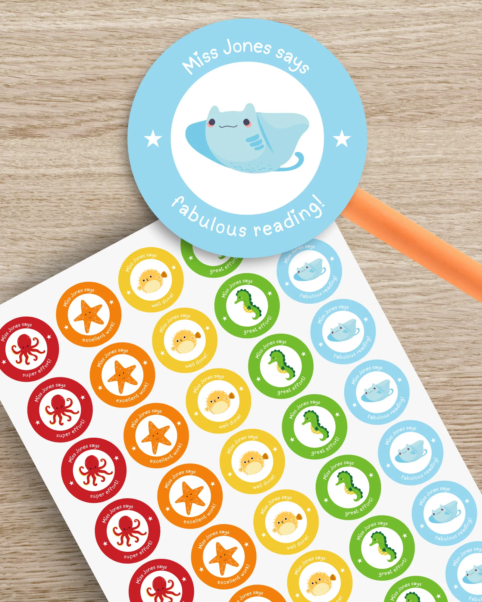 Personalised Reward Stickers