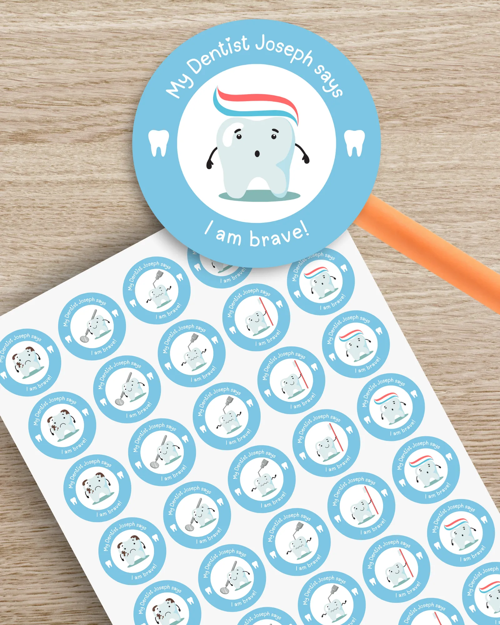 Personalised Dentist Stickers