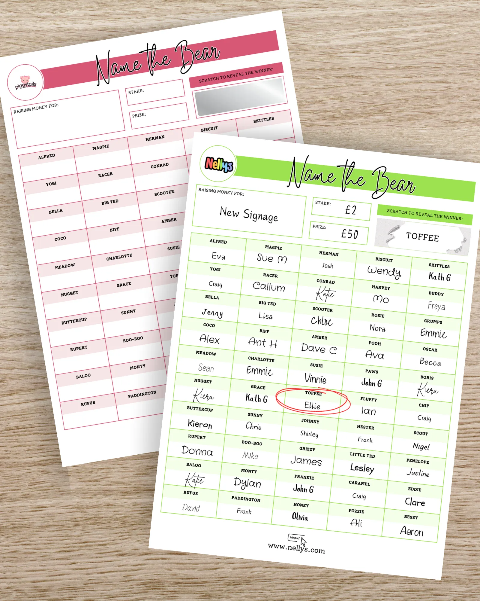 Custom Fundraiser Cards