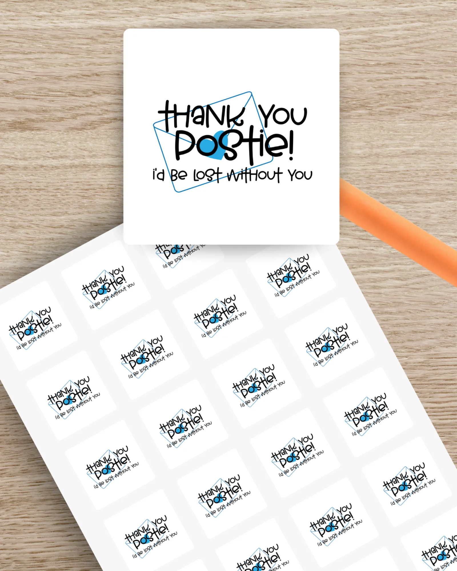 Thank You Postie Sticker Sheets