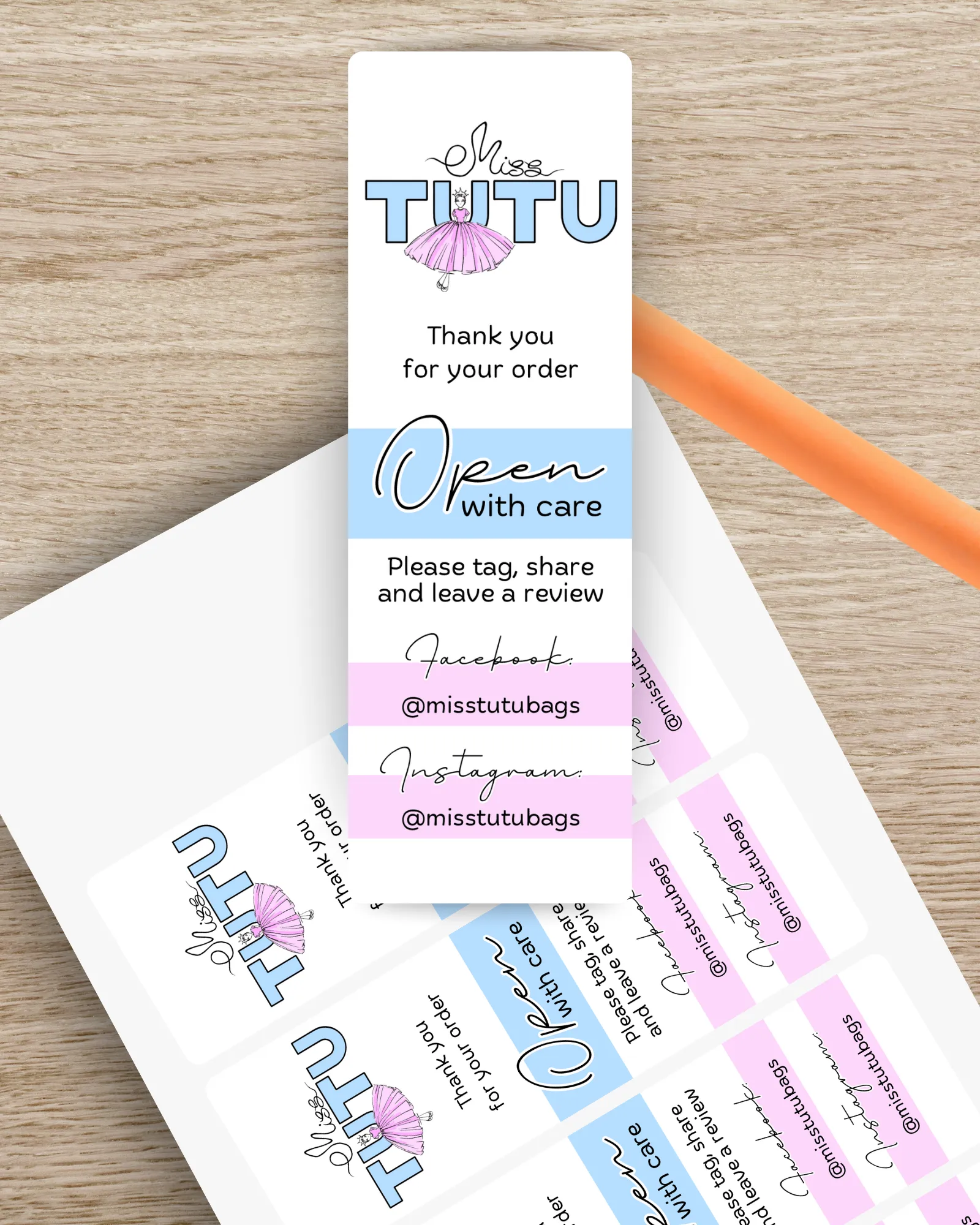 Custom Long Box Seal Stickers