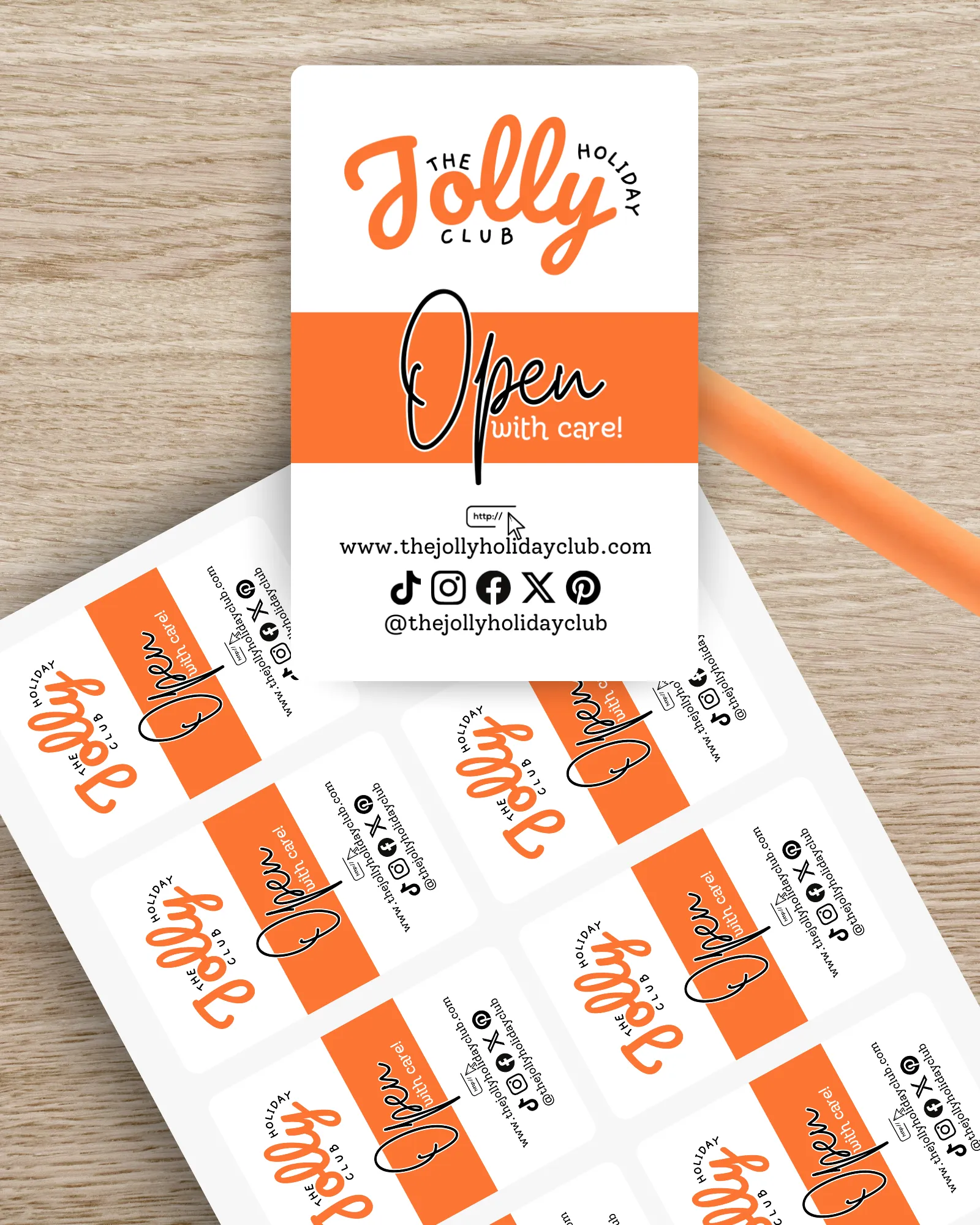 Custom Box Seal Sticker Sheets