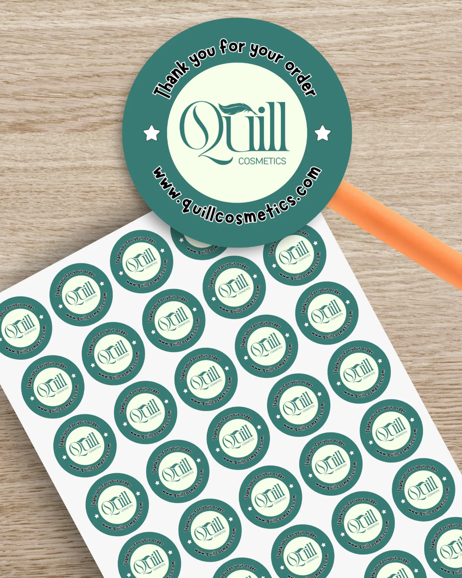 Custom Thank You Sticker Sheets